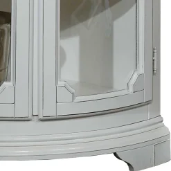 Vintage Eckvitrine in Weiß - Zarinas