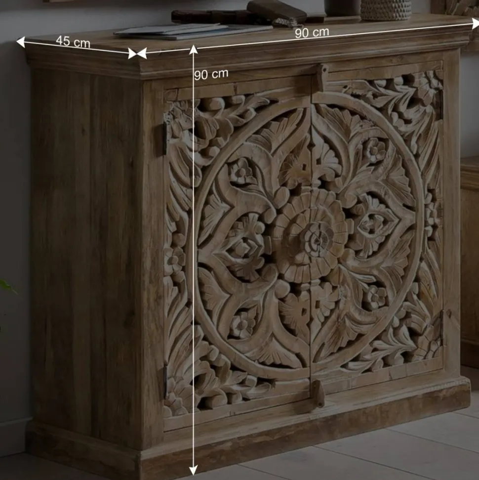 Vintage Flurmöbel aus Holz Sandfarben - Runiasa (sechsteilig)