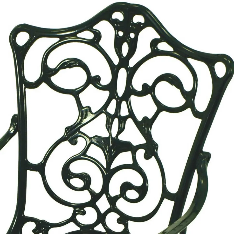 Vintage Gartentisch & zwei Armlehnenstühle - Mora (dreiteilig)