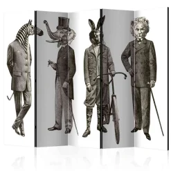 Vintage Motiv Paravent Tierische Männer - Coint