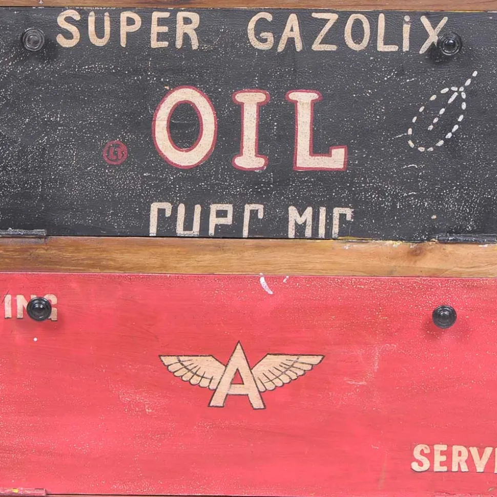 Vintage Schuhschrank Creek in Braun Bunt