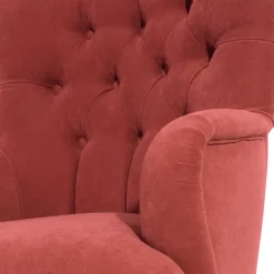 Vintage Sessel in Terracotta Velours - Granna