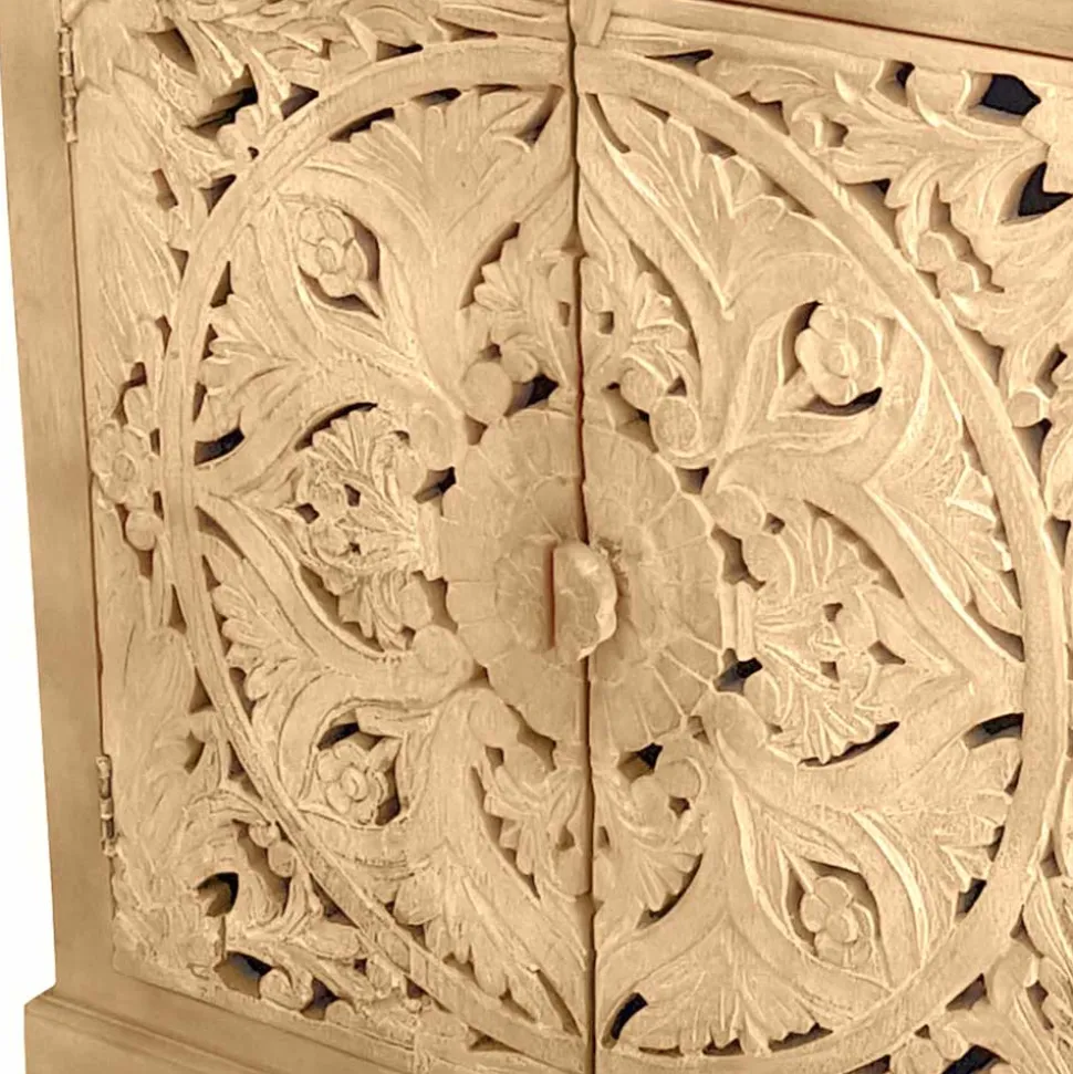 Vintage Türen Kommode mit floralem Ornament - Runiasa