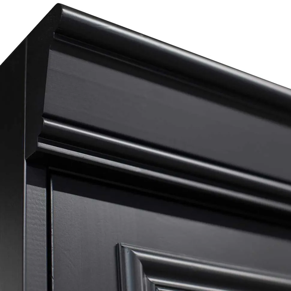 Vintage Vitrinenschrank in Schwarz - Graddos