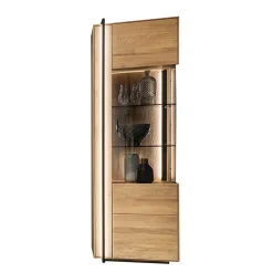 Vitrine aus Asteiche Massivholz - Slaraduva