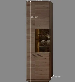 Vitrine in Esche und Wildeiche - Cassna