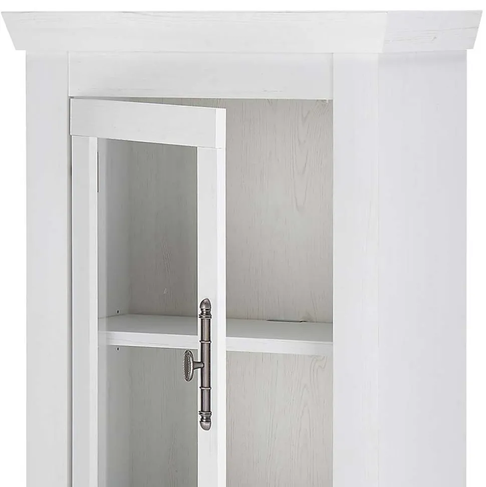 Vitrine in weißer Holzoptik Pinie - Liancos