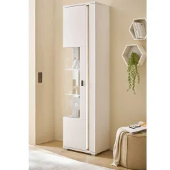 Vitrine mit LED Licht und Metallgriff - Racelyn