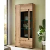Vitrinen Schrank in Eiche Dekor - Brocus