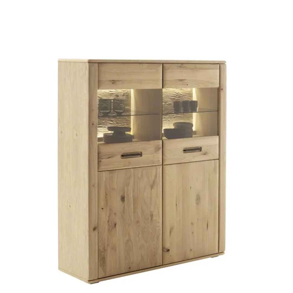 Vitrinenschrank in Asteiche Hell - Jevedaz