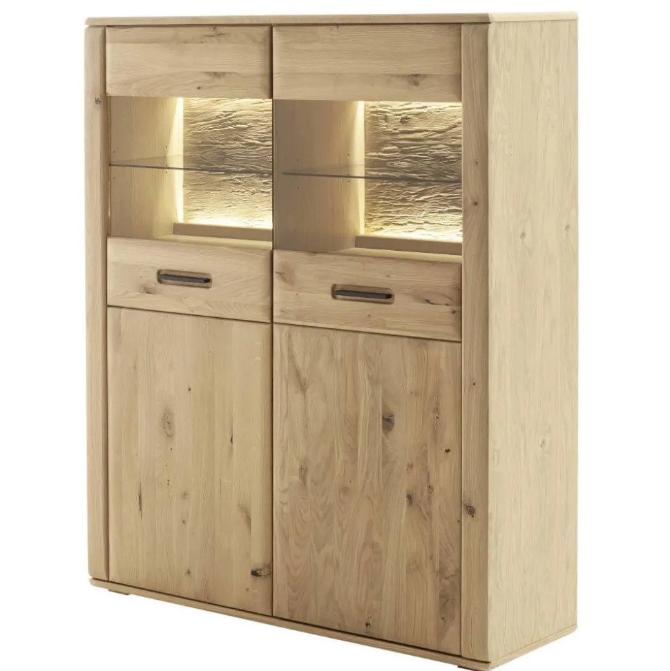 Vitrinenschrank in Asteiche Hell - Jevedaz