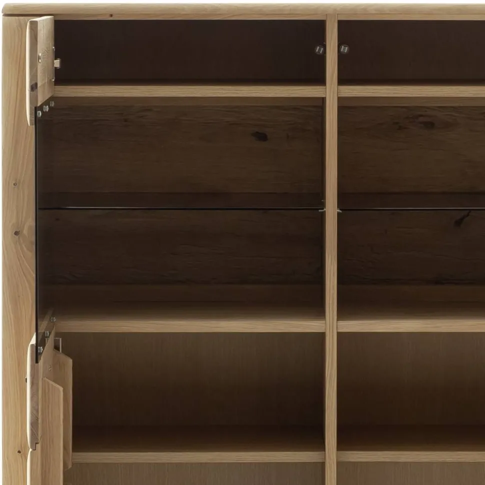 Vitrinenschrank in Asteiche Hell - Jevedaz