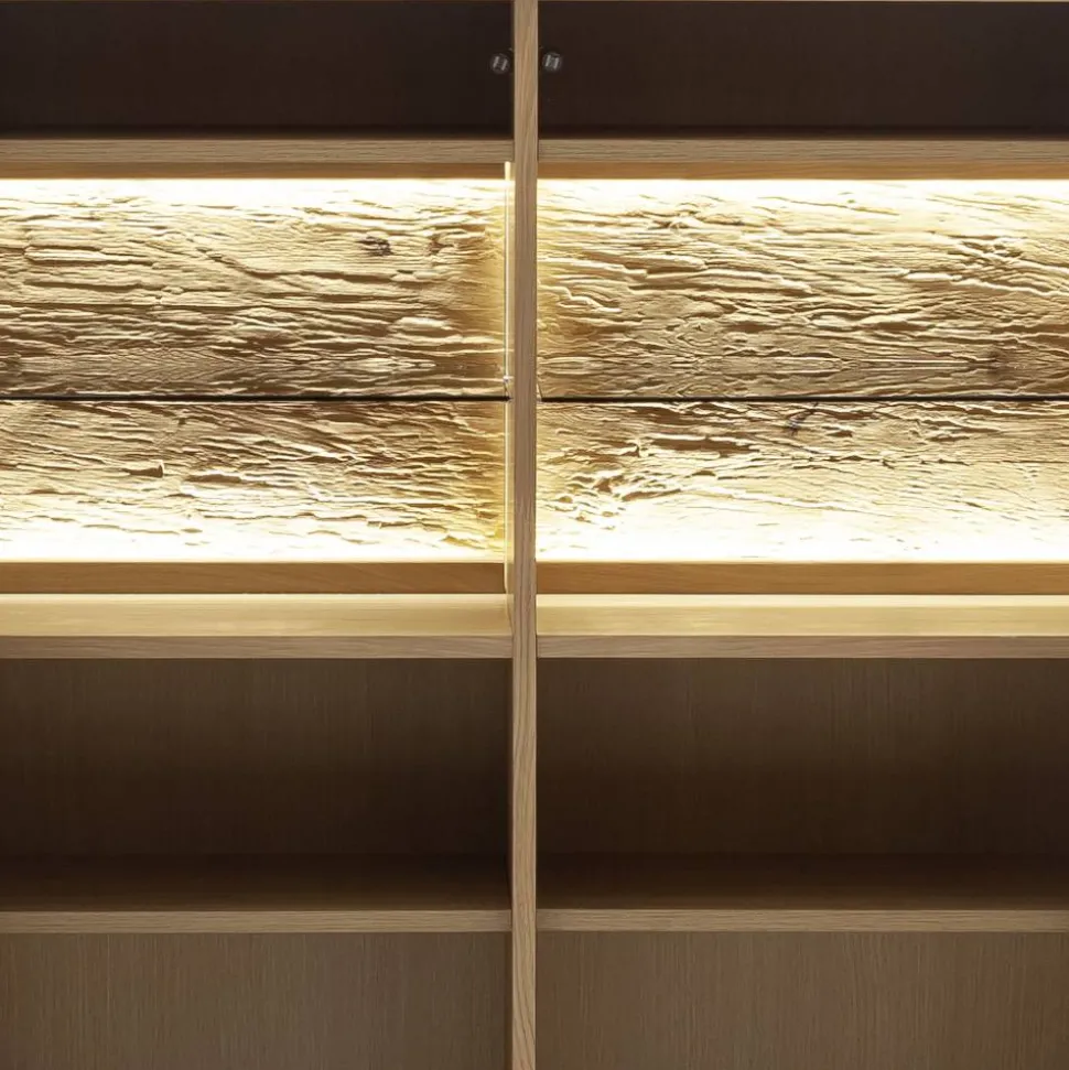 Vitrinenschrank in Asteiche Hell - Jevedaz