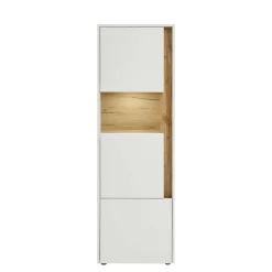 Vitrinenschrank in Weiß & Wildeiche Dekor - Nonessia