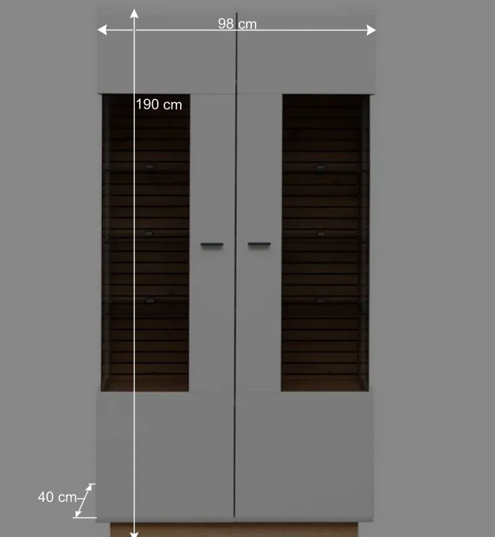Vitrinenschrank mit Doppeltür - Niam