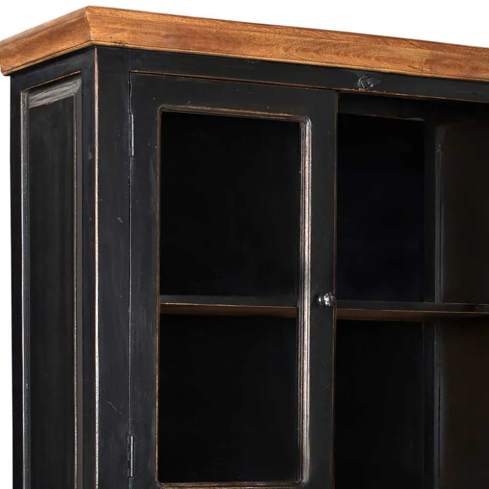 Vitrinenschrank Sentiments in Schwarz