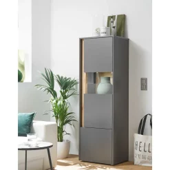 Vitrinenschränke Set in Modern - Ahilav (dreiteilig)