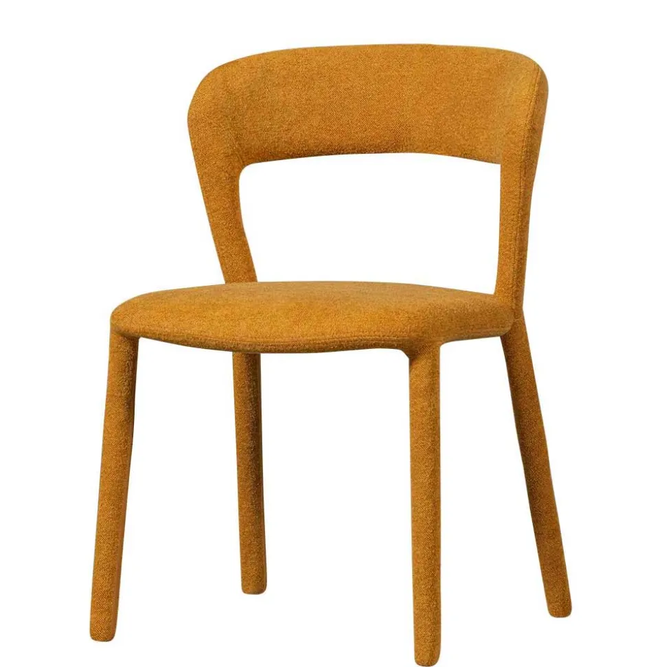 Vollständig gepolsterte Stühle in Gelb - Posky (2er Set)