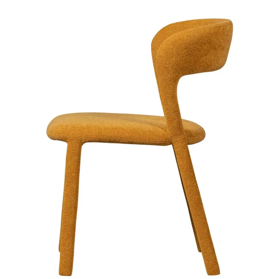 Vollständig gepolsterte Stühle in Gelb - Posky (2er Set)