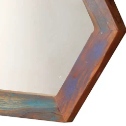 Waben Wandspiegel im Shabby Chic - Vosbadus