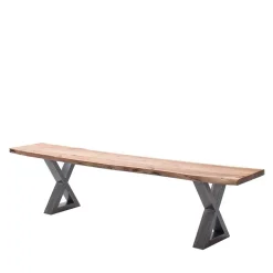 Waldkanten Esstischbank in Akazie Natur - Clarina