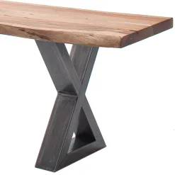 Waldkanten Esstischbank in Akazie Natur - Clarina