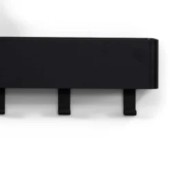 Wandablage mit Haken in Schwarz - Straits