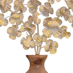 Wandbild Relief Vase mit Zweigen Cava aus Holz