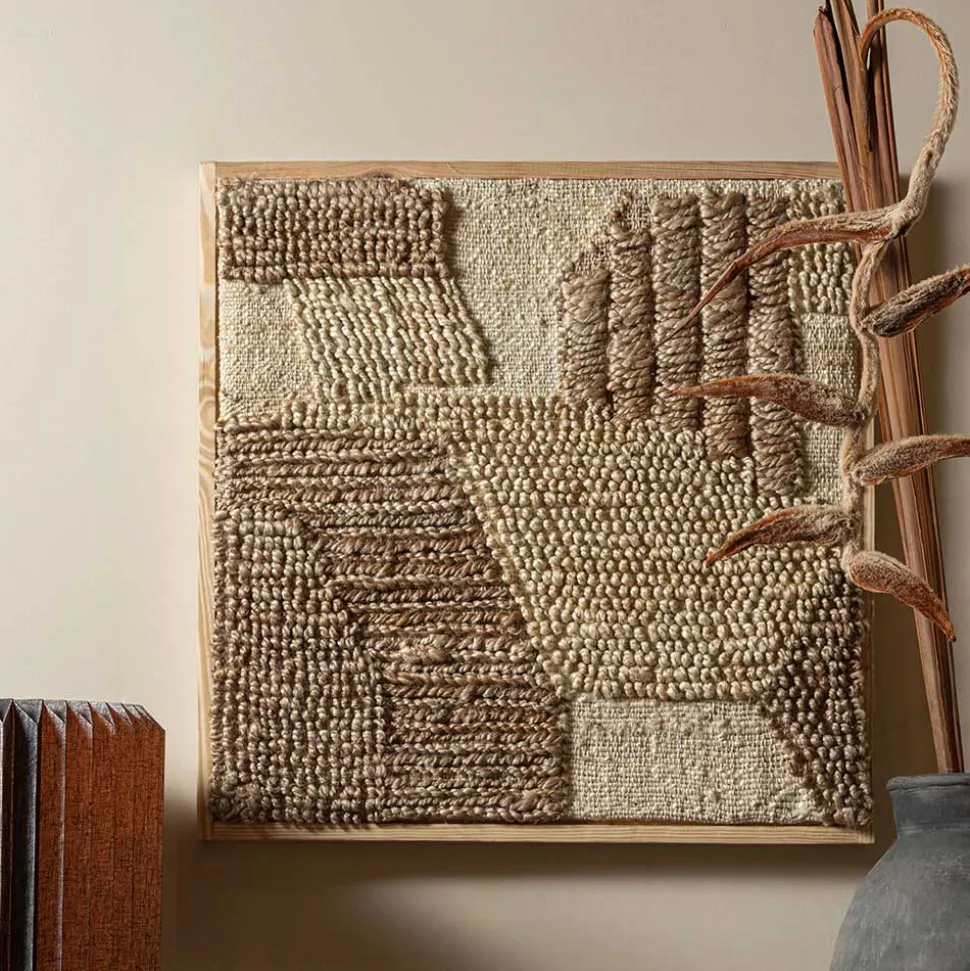 Wandbilder aus Jute - Sekrar (2er Set)