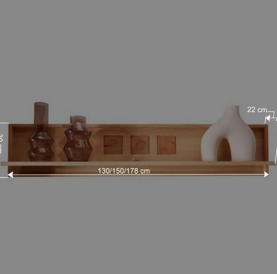 Wandboard aus geöltem Kernbuche Massivholz - Sarosca