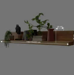 Wandboard aus geöltem Wildeiche Massivholz - Loitons