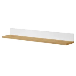 Wandboard in Eiche Furnier & Weiß - Elastian