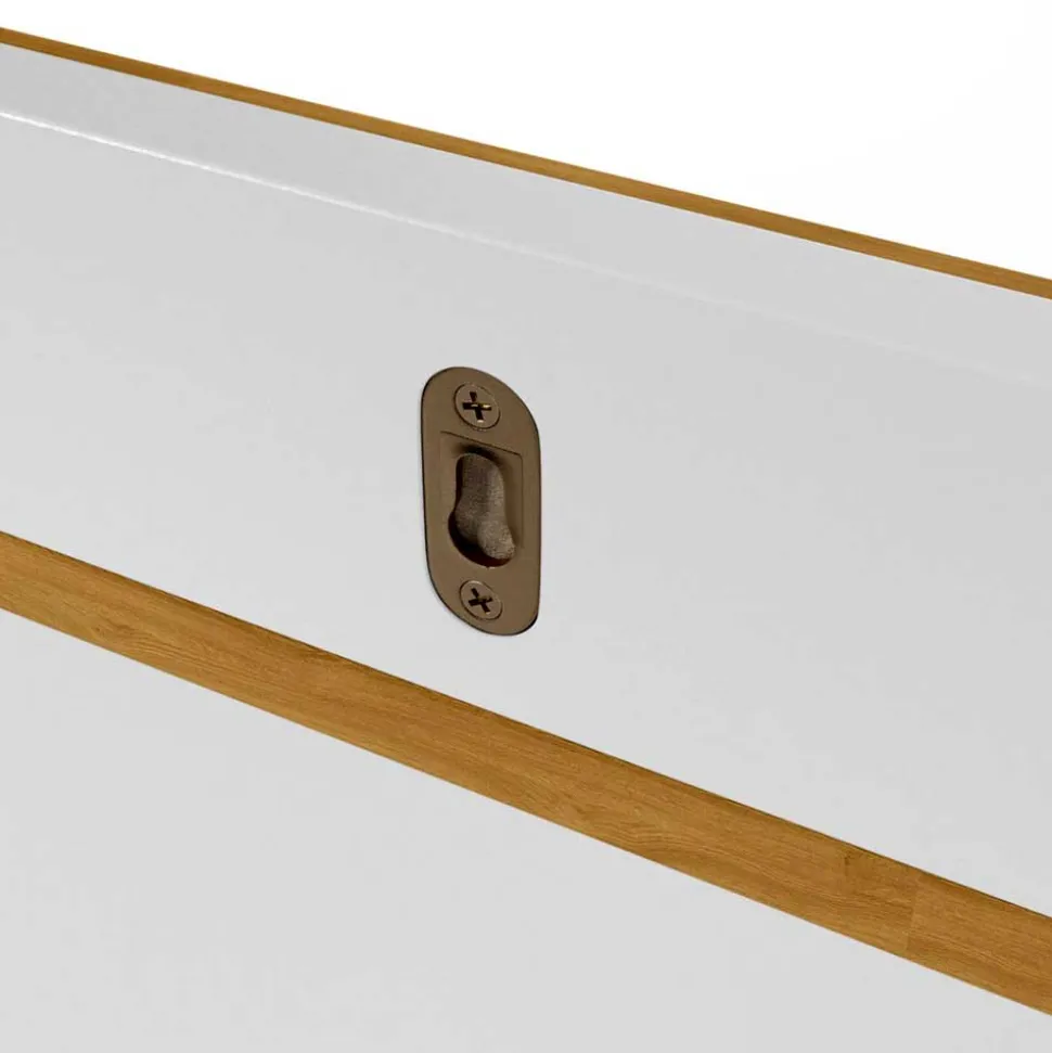 Wandboard in Eiche Furnier & Weiß - Elastian