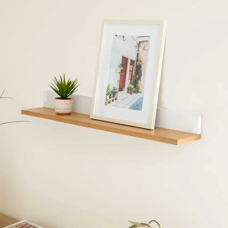 Wandboard in Eiche Furnier & Weiß - Elastian