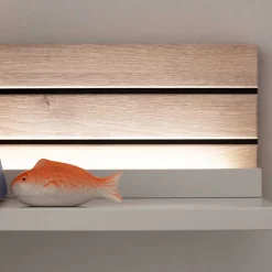 Wandboard in Weiß mit Wildeiche - Varzino