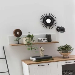 Wandboard in Weiß und Eiche - Cabinda