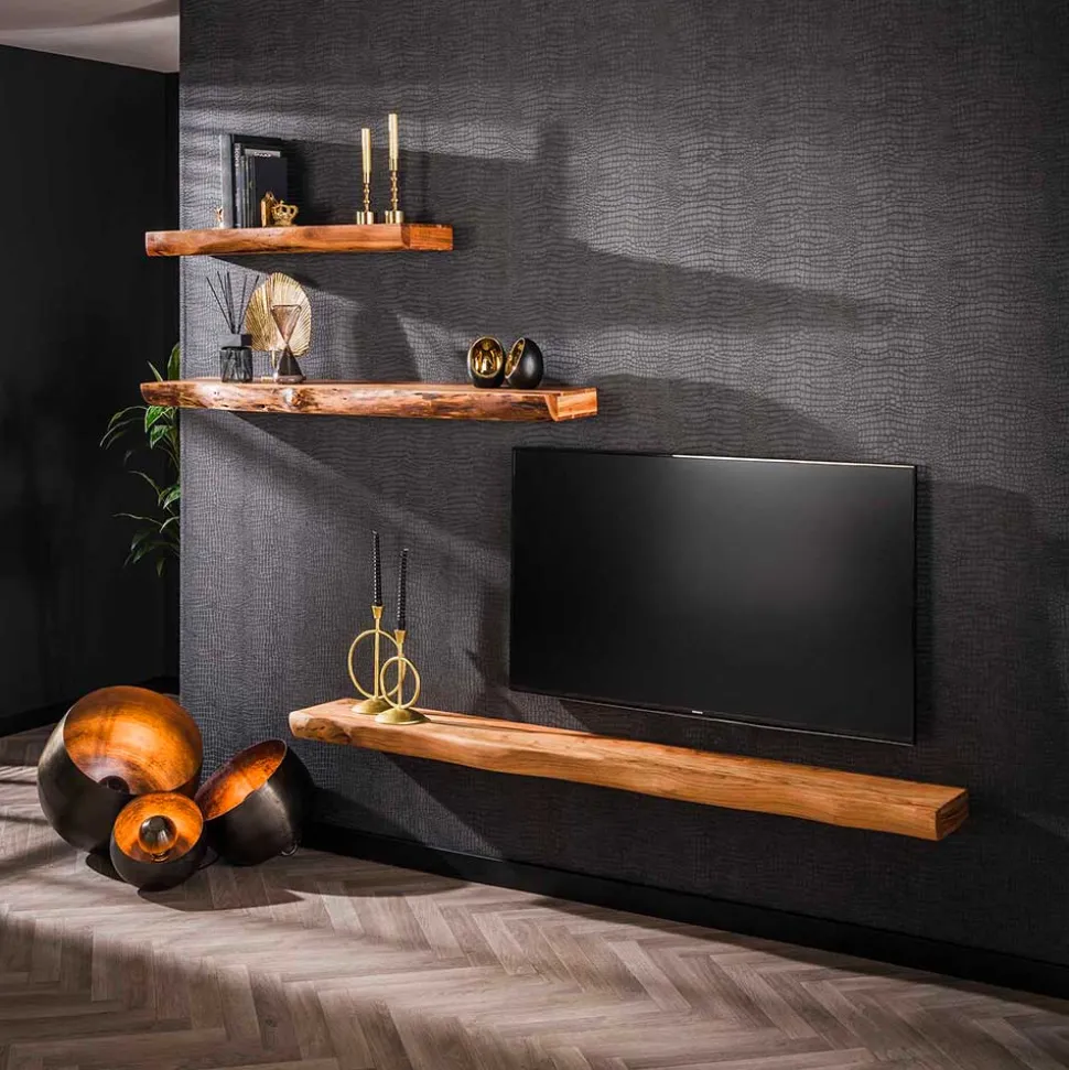 Wandboard mit Baumkante aus Akazie - Casaniano