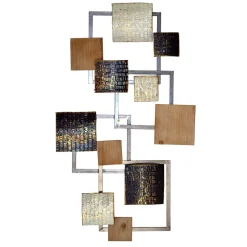 Wanddeko aus Rechteck Elementen Metall - Mariah