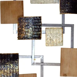 Wanddeko aus Rechteck Elementen Metall - Mariah