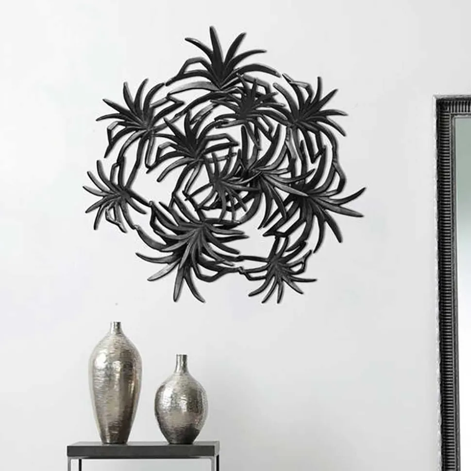 Wanddekoration in Schwarz - Mikene