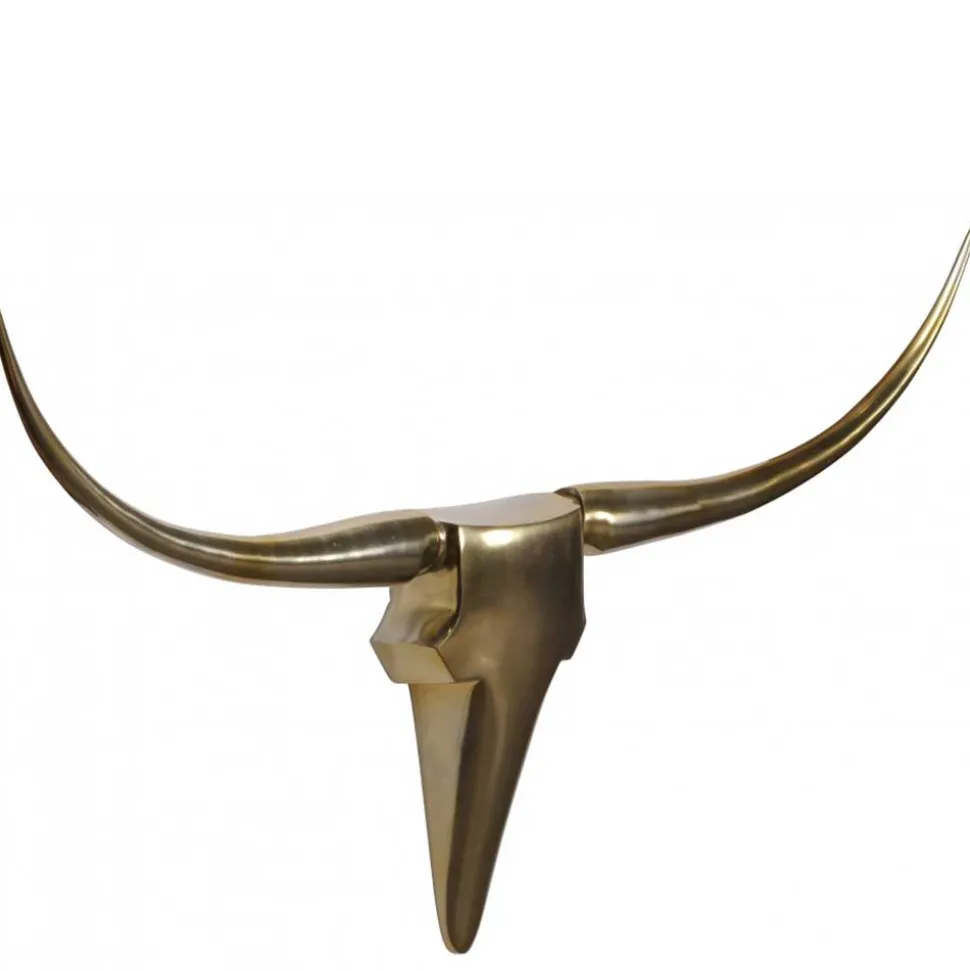 Wanddekoration Stier Kopf in Gold - Fantast