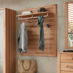Wandgarderobe - 90x110x29 cm in Kernbuche - Viktorion