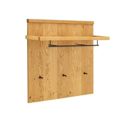 Wandgarderobe aus Balkeneiche Massivholz - Robats