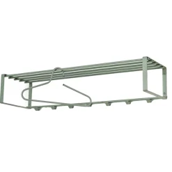 Wand-Garderobe aus Stahl in Graugrün - Satroni