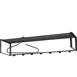 Wandgarderobe mit 7 Kleiderhaken & Hutablage - Satroni