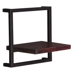 Wandhängeregal aus Recyclingholz Teak - Solapura