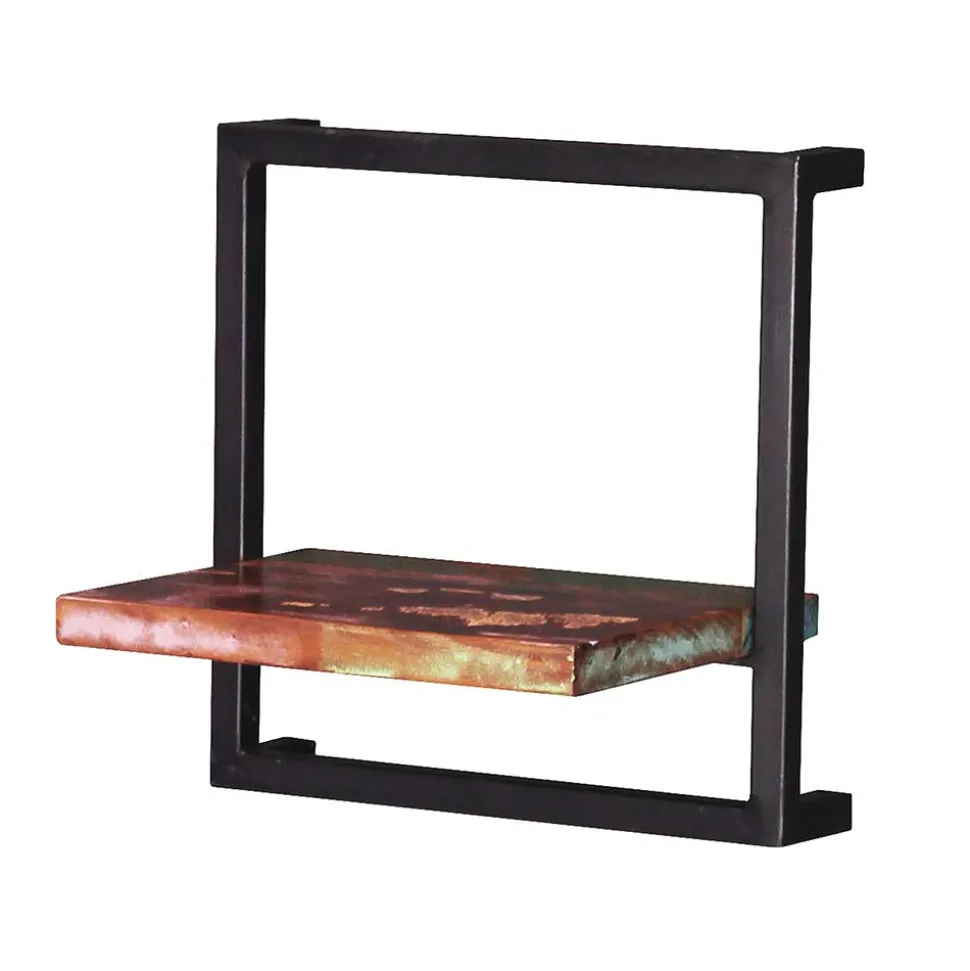 Wandregal aus Recyclingholz & Metall - Jamaica