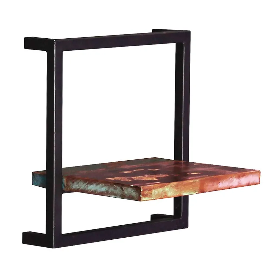 Wandregal aus Recyclingholz & Metall - Jamaica