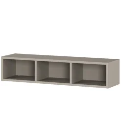 Wandregal in Grau mit drei Fächern - Suzanas