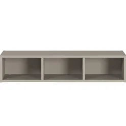 Wandregal in Grau mit drei Fächern - Suzanas